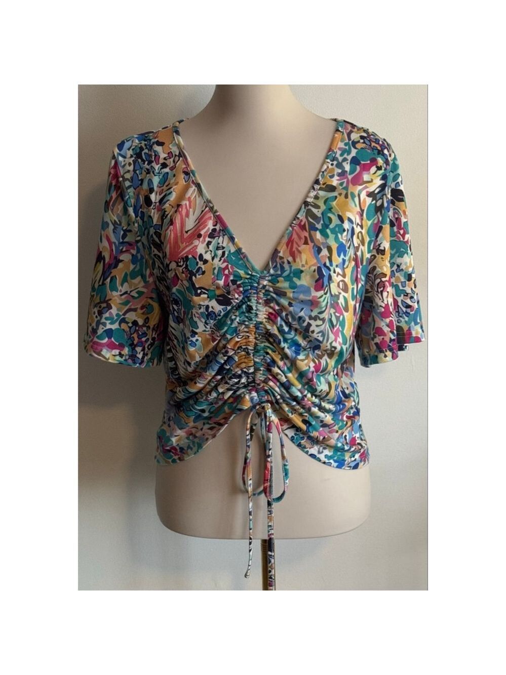Women's ROSWEAR Multi-color Short Sleeve Tee L